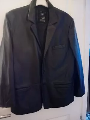 Oakwood Classic Black Genuine Leather Black Coat • £3.99