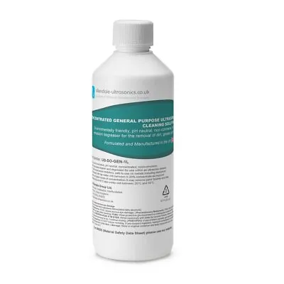 Ultrasonic Concentrated Cleaner Solution 1L General Purpose Non Corrosive • $33.66