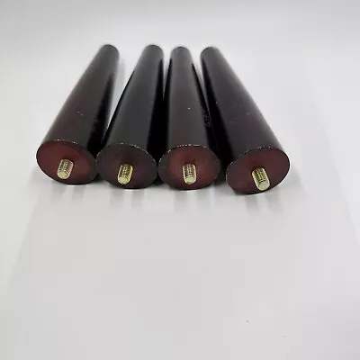 Vintage 6 Inch Tapered Wood Furniture Legs Set Of 4 Screw Mount MCM Style • $19.99