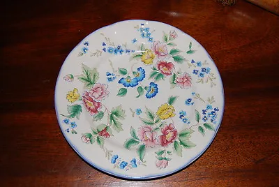 Superb Vintage Laura Ashley Hazelbury Flower Decorated Snack Tea Cabinet Plate 1 • £28.91