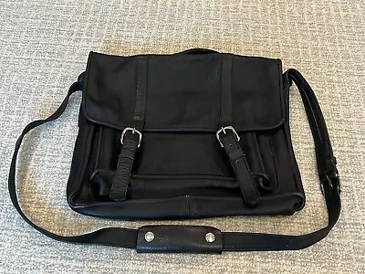 Tony Bryant New York Black Leather Laptop Messenger Briefcase Bag • $49