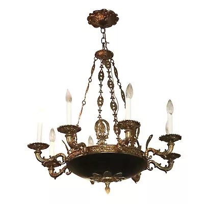 Waldorf Astoria Napoleon III Empire Style 8 Arm Chandelier • $2500