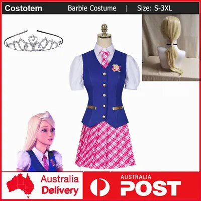 Barbie Film Princess Charm School Delancey Halloween Fancy Dress Suit Party Suit • $28.99