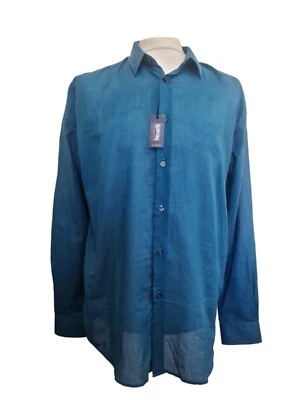 £88 • Buy Vilebrequin Caracal Shirt In Petrol Blue Size 2XL