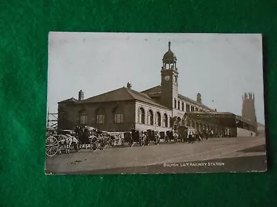 1905 Postcard Bolton Lancashire &yorkshire Railway Station • £4