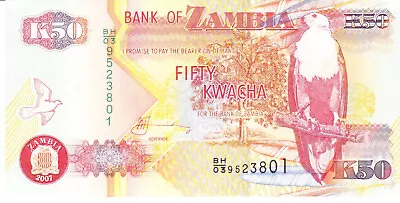 $0.70 • Buy Zambia Fifty Kwacha 2007