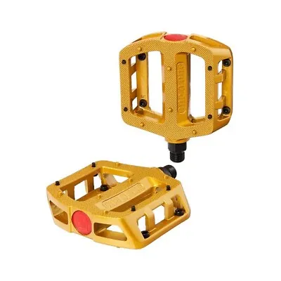 S&M BMX Pedals 101 Freestyle Retro BMX Pedals 9/16  Gold Suits 3 Piece Crank • $55.95