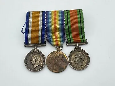 Original WW1-WW2 Medal Miniatures Group Mounted • £35