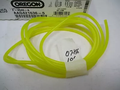 Oregon 10' Tygon 07-156 Fuel Gas Line .117 EPA Carb 10% Ethanol • $26.99