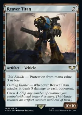 MTG - REAVER TITAN - Warhammer 40K Commander (R) • $7.99