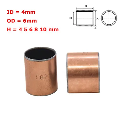 SF-1 ID 4mm OD 6mm Self Lubricating Composite Bearing Bushing Sleeve Steel Bear • $1.69