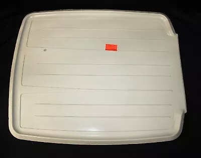 Rubbermaid 1121 Dish Drainer Tray Drainboard Mat 14 3/4  X 18  Almond/Beige Euc • $34.95