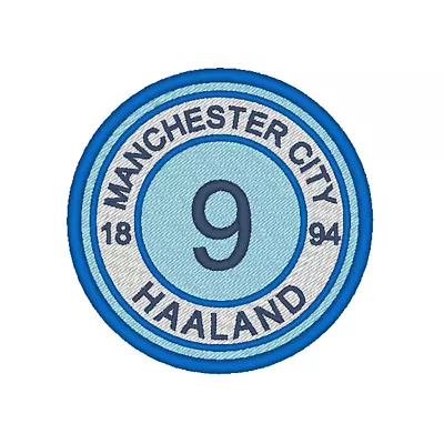 Embroidered Patch/Badge. Manchester City Football Player And Number. HAALAND • £6