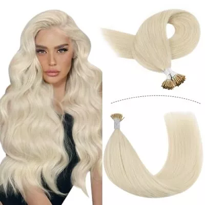 YoungSee I Tip Hair Extensions Blonde Human Hair Extensions Itip Silky Straig... • $67.15