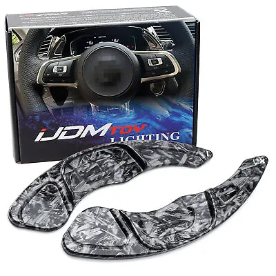 Forged Carbon Large Steering Wheel Paddle Shifters For VW MK7 Golf/GTI Jetta GLI • $23.39