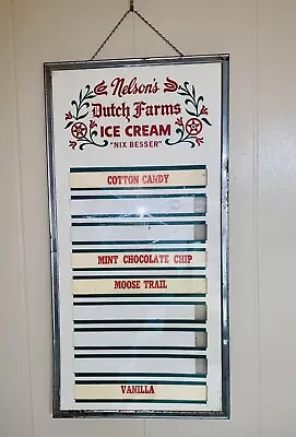 Vintage Nelson’s Dutch Farms Ice Cream Menu-Board Sign-Pennsylvania • $199.99