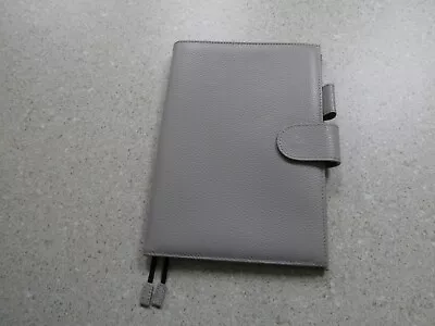 Price Change! Gently Used Moterm A5 Folio Planner Cover Taupe Pebble Leather • $30