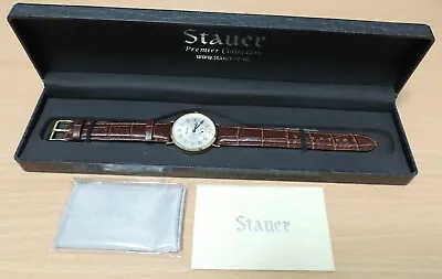 14K Gold Stauer Authentic 6313 Swiss Movement Watch SK111 ZZ 03 • £995