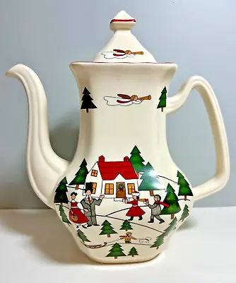 Mason's Christmas Village 10  Coffee Pot; Excellent; No Flaw I Could Find.. • $74.99