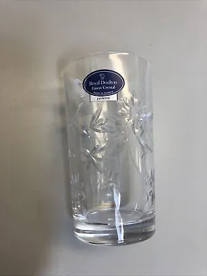 £15 • Buy Royal Doulton Crystal - Jasmine Design - Small Tumbler Glass - 4.5”