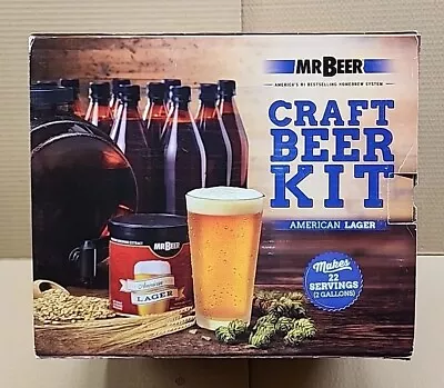 MR BEER Home Craft Brewing Starter 2 Gallon American Lager Kit Brand New!! • $40