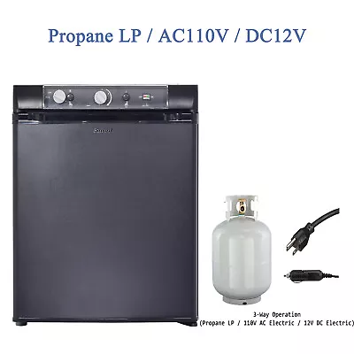 $399 • Buy SMAD 3 Way 12V/110V/Gas Silent RV Refrigerator Motorhome Camper Cabin Off-grid