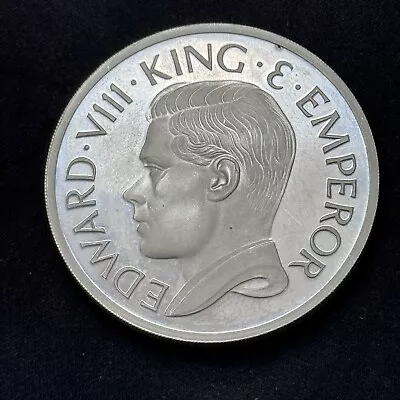 1936 UK Edward VIII SILVER FANTASY CROWN UNCIRCULATED 28g • £34.95