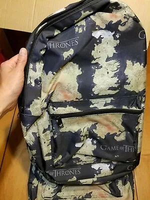 HBO Game Of Thrones GOT Backpack Bookbag 7 Kingdom Map Sublimated All Over Print • $22.41