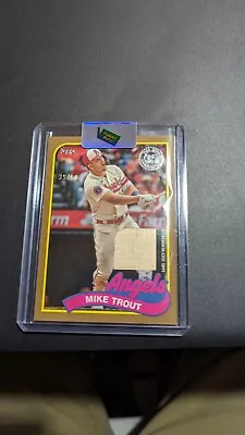 2024 Topps Series 1 MIKE TROUT GOLD 1989 Relic Game-Used Bat 39/50 • $10.50