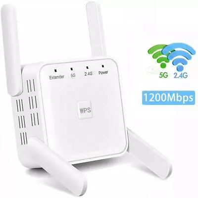 1200Mbps 5G WiFi Signal Extender Range Repeater Booster Internet UK Plug • £99.99