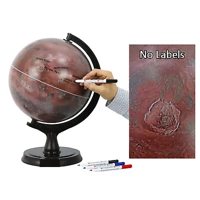 Mapsoft Explorer Blank Mars Globe No Labels 30cm/12  R2-30 • $110