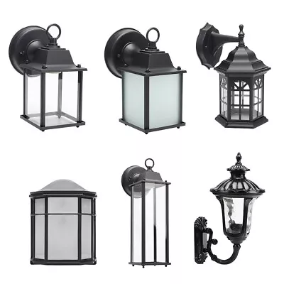 In Outdoor Wall Light Tradition Garden Lantern Outside Lighting IP44 Yard Patio • £19.95