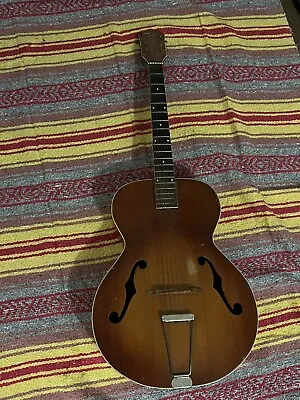Kay Archtop Acoustic Guitar Local Pick Up Project Vintage • $300