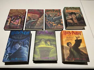 Scholastic 1st Edition 1st Print Harry Potter Complete Hardcover Book Set RARE • $22.50