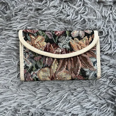 Vintage Women’s Floral Tapestry Floral Wallet Clutch Small Bag • $14