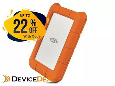 LaCie 4TB USB 3.0 Rugged Mini Portable Hard Drive - LAC9000633 • $368.20