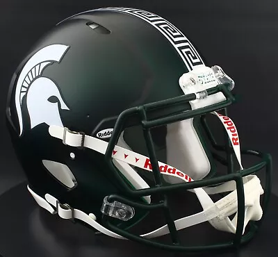 MICHIGAN STATE SPARTANS NCAA Riddell Speed Full Size AUTHENTIC Football Helmet • $289.99