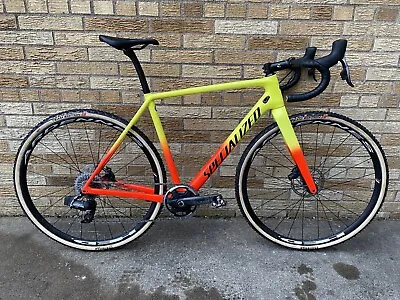 Specialized Crux 54cm (AXS 12 Speed + Power Meter) (Team Yellow / Rocket Red) • $3000