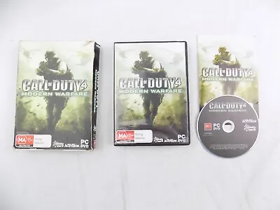 Big Box PC Call Of Duty 4 Modern Warfare Free Postage • $19.90
