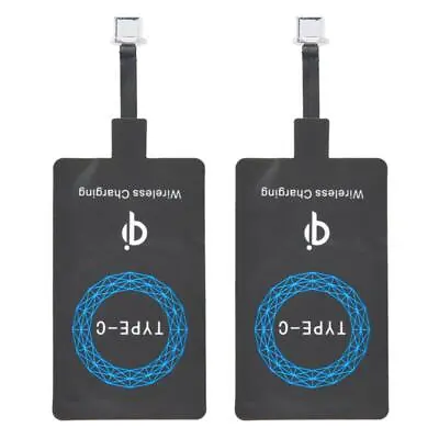 2PCS Wireless Fast Charging Receiver Pad Adapter For Phones - Qi Compatible • £5.99