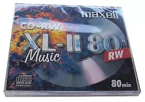 MAXELL - CD-RW XL-II Blank CD For Audio Recorders - 80mins • £7.36