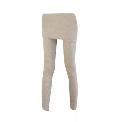 £11.91 • Buy Women's 2 In 1 Leggings With Attached Mini Skirt Elastic Waistband Casual Pants
