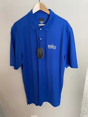 Myrtle Beach Golf World AmateurPolo Mens XL Blue Polo Greg Norman Play Dry NWT • $25