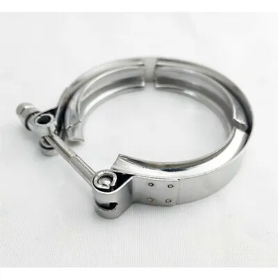 $15.97 • Buy 3.5'' Universal Stainless Steel V-Band Clamp For Turbo Downpipe Exhaust Pipe