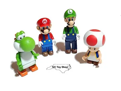 4 NEW K'NEX Mario Kart Wii Mini Figures Nintendo Luigi Yoshi Toad Sealed Bags • $21.95