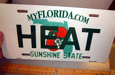 Miami Heat NBA Metal License Plate Done In The Florida State Plate Style NEW • $9.99