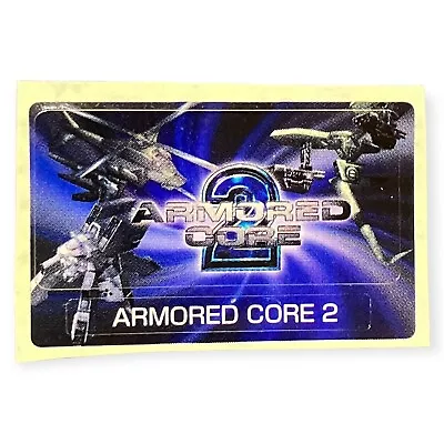 Sony PlayStation 2 Ps2 Armored Core 2 Vintage Vtg Memory Card Sticker • $20