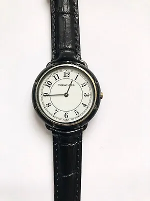 Rare Vintage Tiffany & Co. Black Ceramic Quartz Watch (1980's) • $323.54
