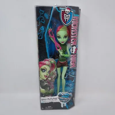 Monster High VENUS MCFLYTRAP Fangtastic Fitness Doll 2014 Mattel NEW Box Damage  • $59.99