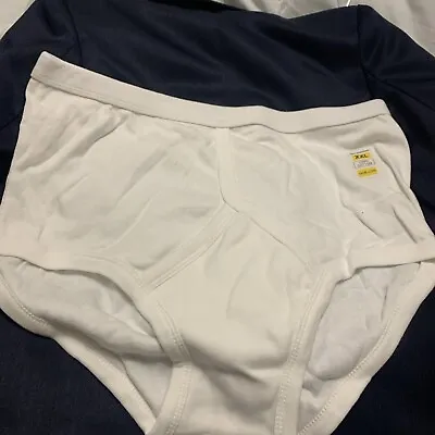 6 Pairs Men's Y-Fronts Underpants 100% Cotton Underwear M L XL XXL White • £5